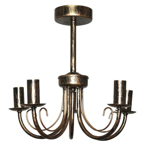 Люстра ЭЛЕТЕХ Рустика, Е27, 60Вт, бронза