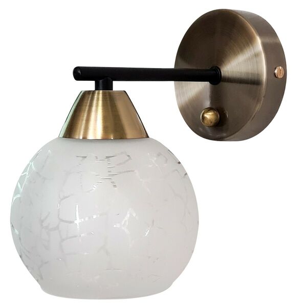 Бра Символ Света, Е27, 60 Вт, бронза, 17х20х13 см