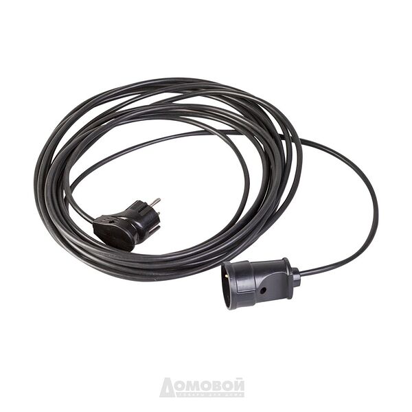 Удлинитель РЕАЛЬНАЯ ЭЛЕКТРИКА У1-10, силовой, без катушки, 1 гнездо, с заземлением, 10м