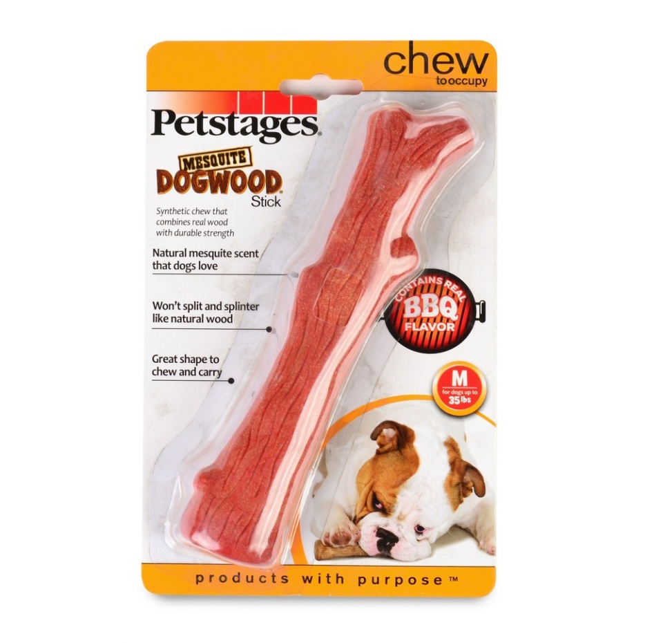 

Игрушка для собак Petstages Mesquite Dogwood с ароматом барбекю, 10 см
