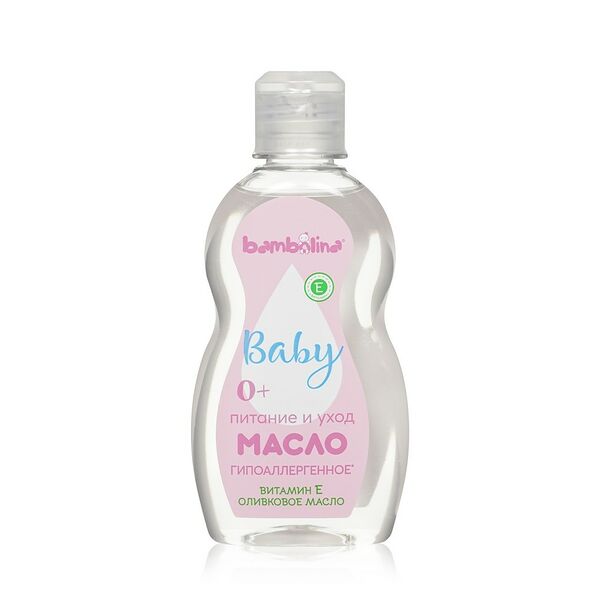 Детское масло для тела Bambolina с оливковым маслом и витамином Е 0+ 250мл