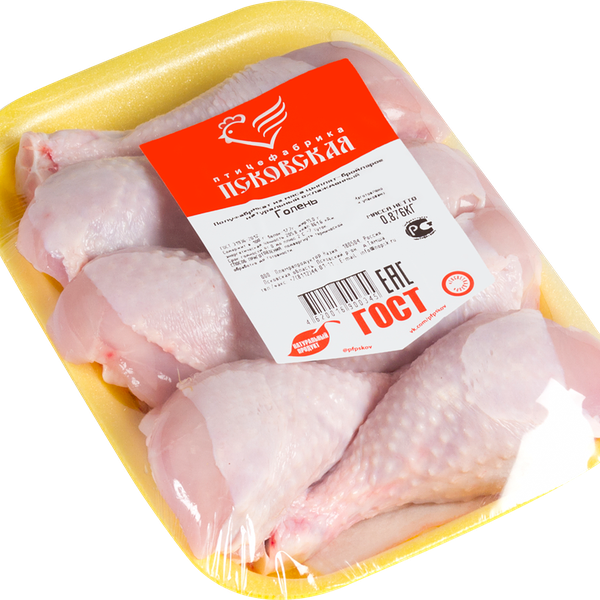 Голень цыплят ПСКОВСКАЯ ПТИЦЕФАБРИКА подложка вес до 1.4 кг