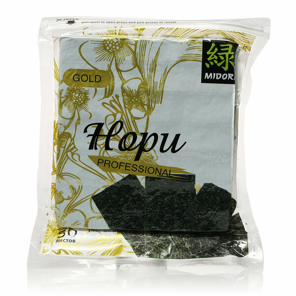 Морские водоросли Суши Нори Professional (Профешнл) (50 листов) ТМ Midori (Мидори)