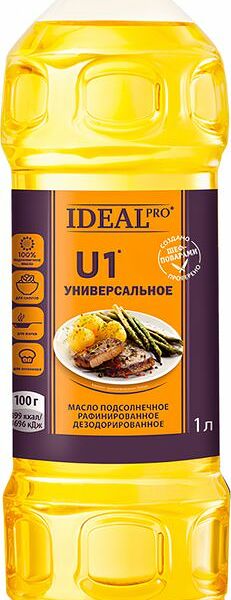 Подсолнечное масло Ideal Pro U1 рафинированное