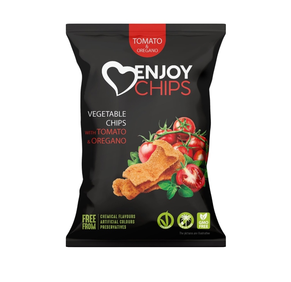 

Чипсы Joxty enjoy томатные запеченные с орегано (без глютена, веган) 40г, Италия