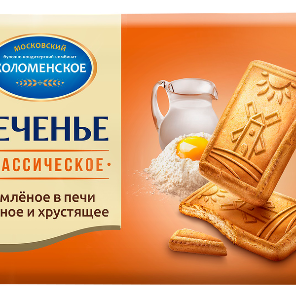 Печенье сахарное КОЛОМЕНСКОЕ Классическое, 120г