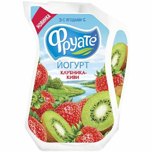 Йогурт Фруате клубника-киви 1.5%, 250г