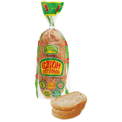 Батон ЗАО Хлеб Пшеничный с отрубями, высший сорта, 200г