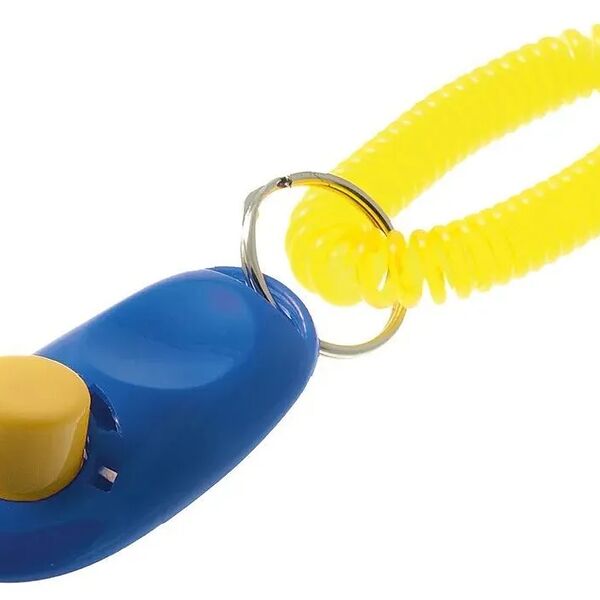 Кликер с кнопкой и браслетом ZooOne (СИНИЙ)