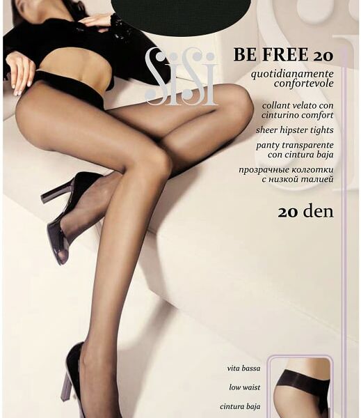 Колготки SiSi Be Free 20 Nero Черные Размер 2