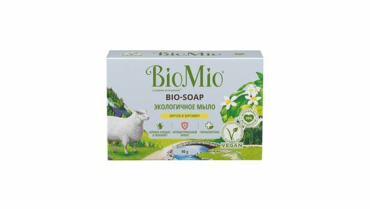 Мыло туалетное Biomio экологичное Литсея и Бергамот 90г