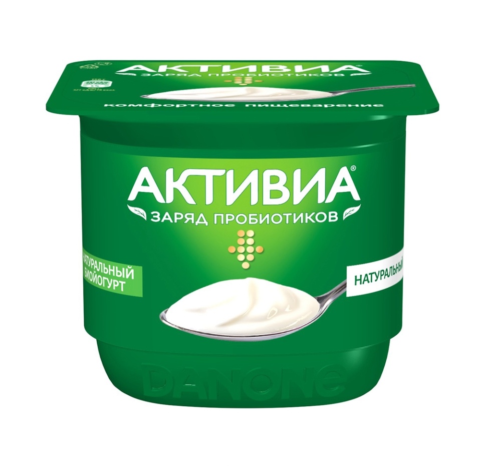 

Йогурт Активиа натуральный 3.5% БЗМЖ 150 г