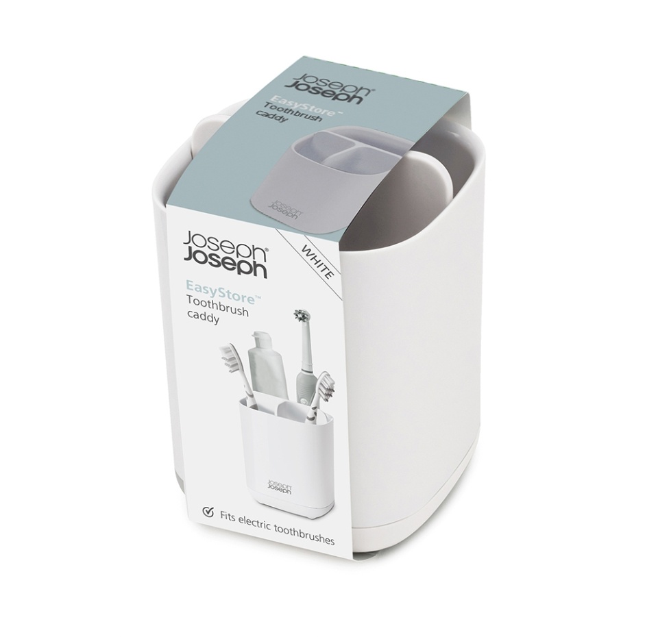 

Органайзер для зубных щеток EasyStore белый Joseph Joseph 1 шт Китай