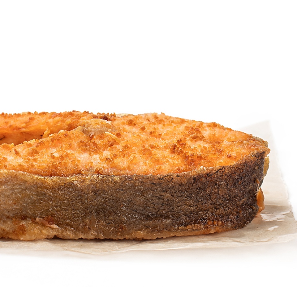 

Форель жареная вес