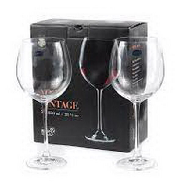 Набор бокалов для вина стеклянных vintage 2 шт 850мл арт 40602/850-2