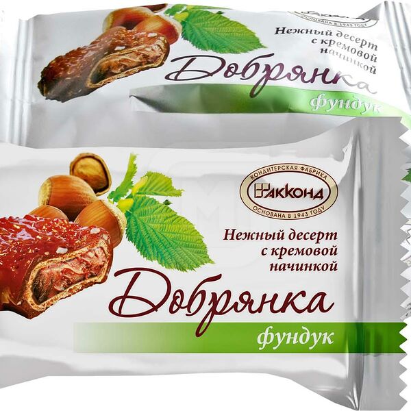 Конфеты Акконд Добрянка фундук вес