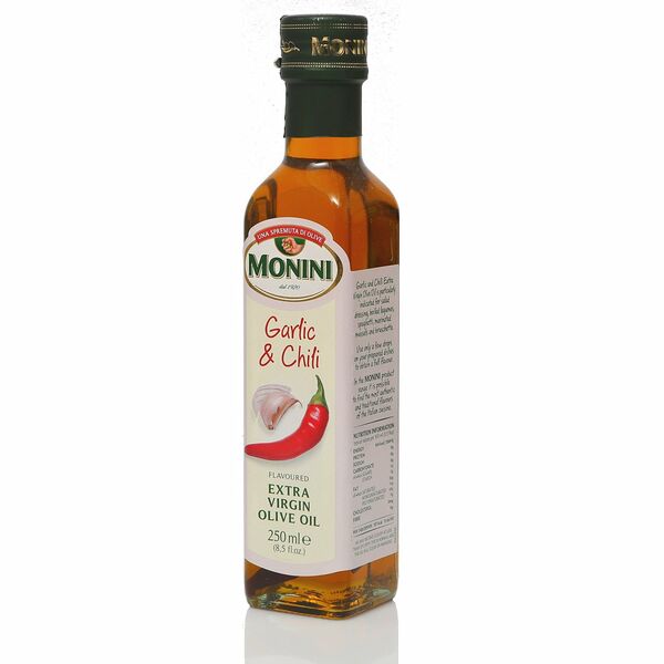 Масло оливковое нерафинированное Garlic & Chili (Гарлик энд Чили) TM Monini (Монини)