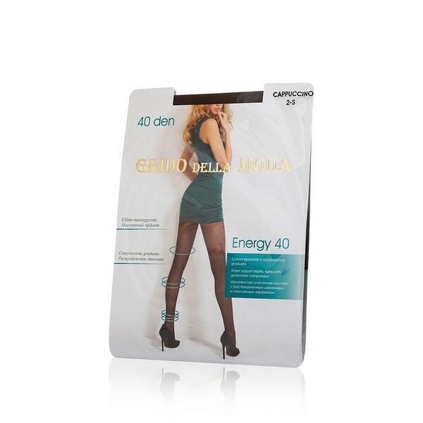 Женские колготки Grido della Moda Energy 40den Cappuccino 2 размер