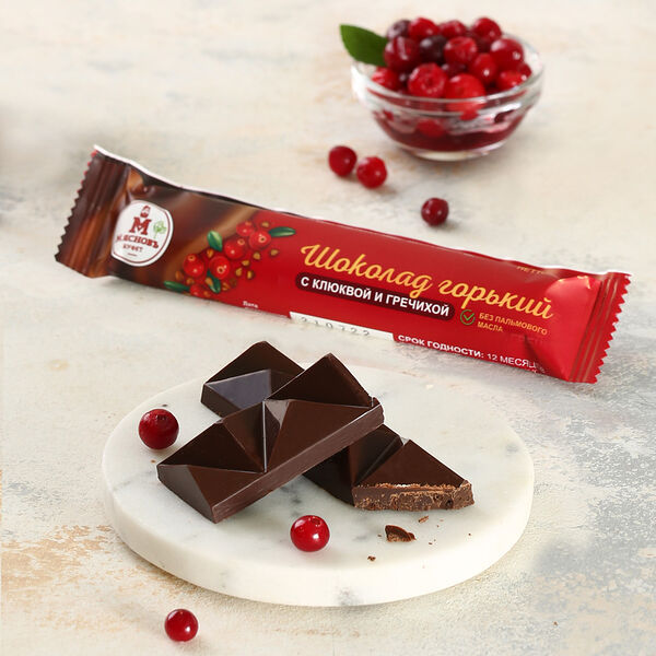 Шоколад горький с клюквой и гречихой МясновЪ Буфет