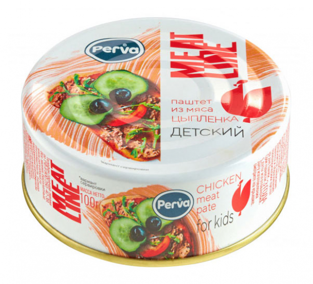 

Паштет Perva Meat Line с мясом цыпленка 100 г