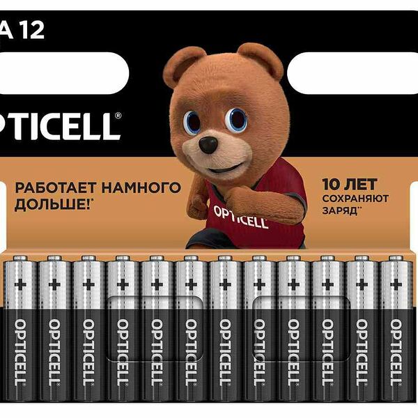 Батарейка ААА алкалиновая Opticell Basic, 12 шт.