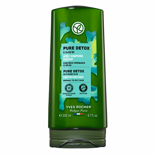 Кондиционер для волос Yves Rocher Чистый детокс с водорослями для нормальных и жирных волос