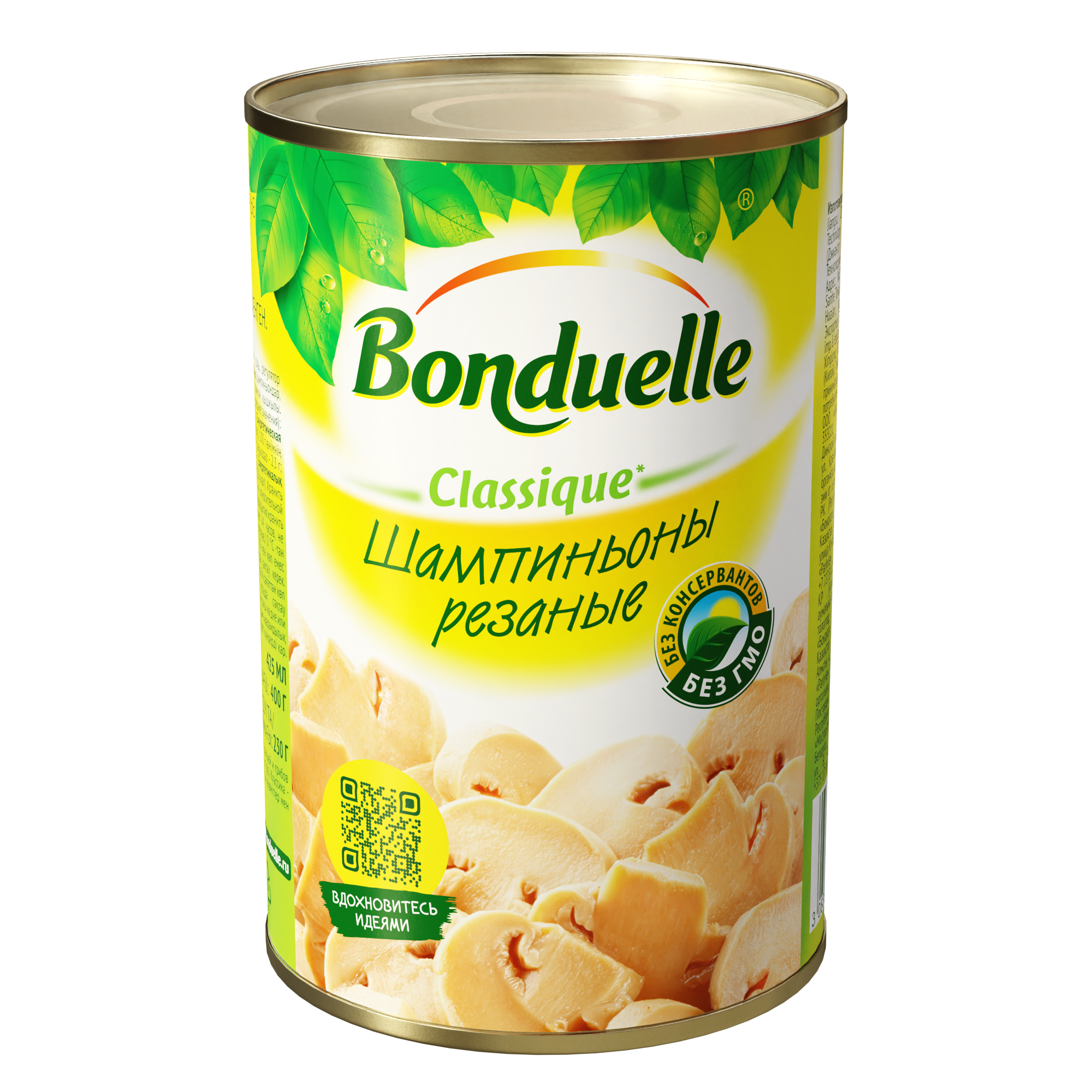 

Шампиньоны консервированные Bonduelle резаные 400 г