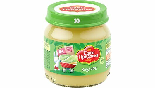 Пюре овощное Сады Придонья кабачок с 4 месяцев