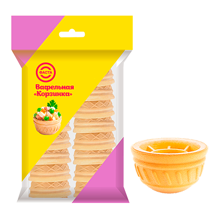Вафельная тарталетка Корзинка 38г