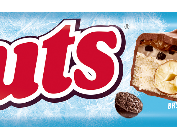 Шоколадный батончик Nuts Duo фундук, мороженое с печеньем 60 г