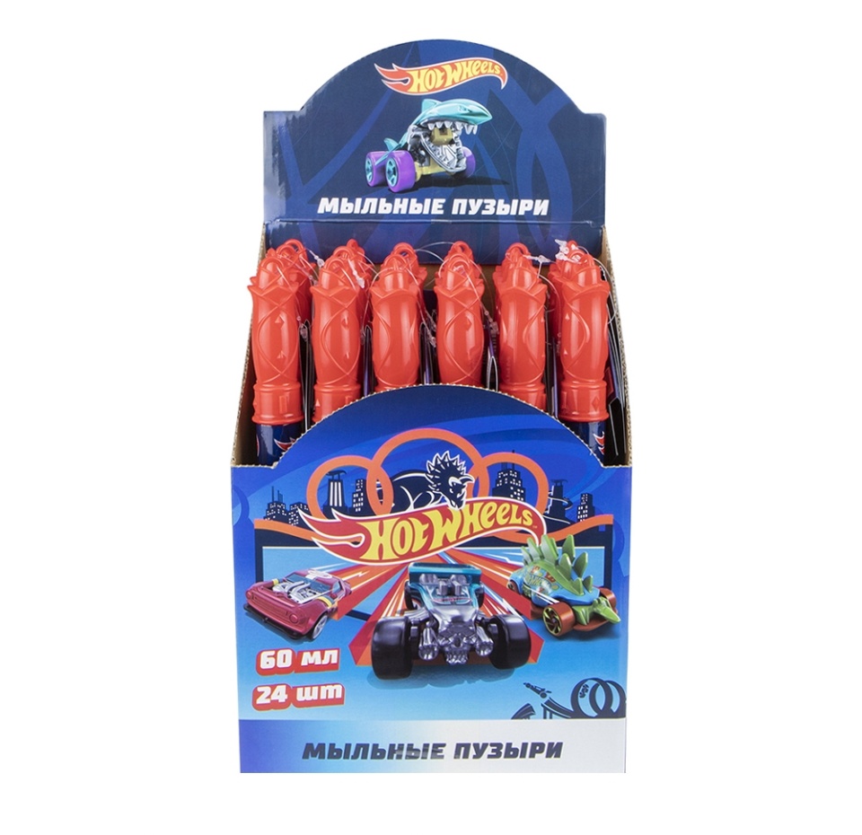 

Мыльные пузыри Hot Wheels, 1Toy, 1шт., 60 мл, Китай