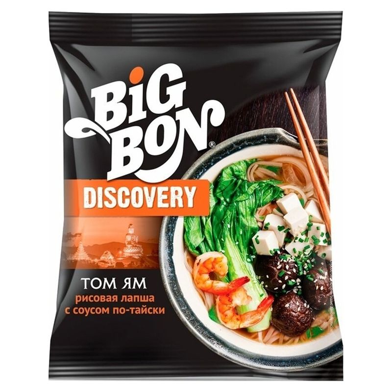 

Лапша Big Bon Discovery рисовая с соусом Том Ям 65 г