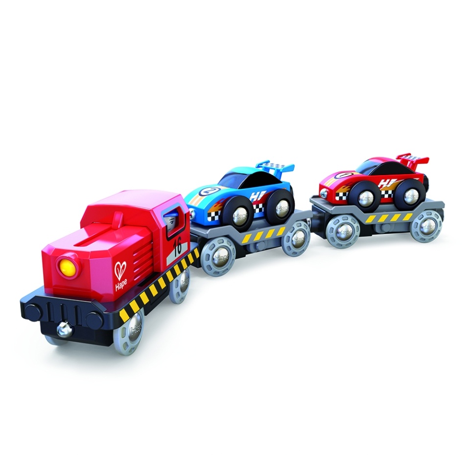 

Игрушка Hape «Транспортёр гоночной машины», от 3 лет