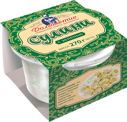 

Соус Долголетие Сулини с зеленью 6-8% 270 г