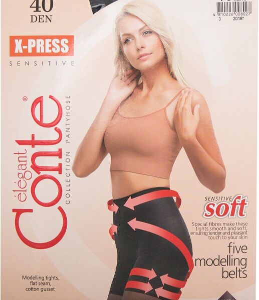 Колготки женские Conte X-Press 40 den черные размер 4