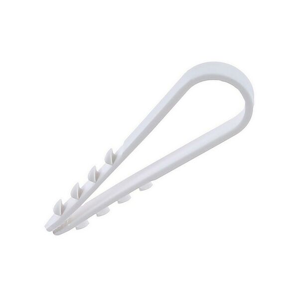 Дюбель-хомут для крепления кабеля TECH-KREP, 19х25мм, 15шт, нейлон