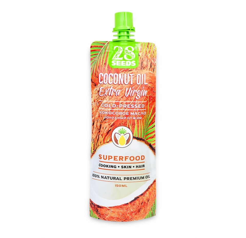 

Масло кокосовое 28 SEEDS Extra Virgin холодного отжима 150мл