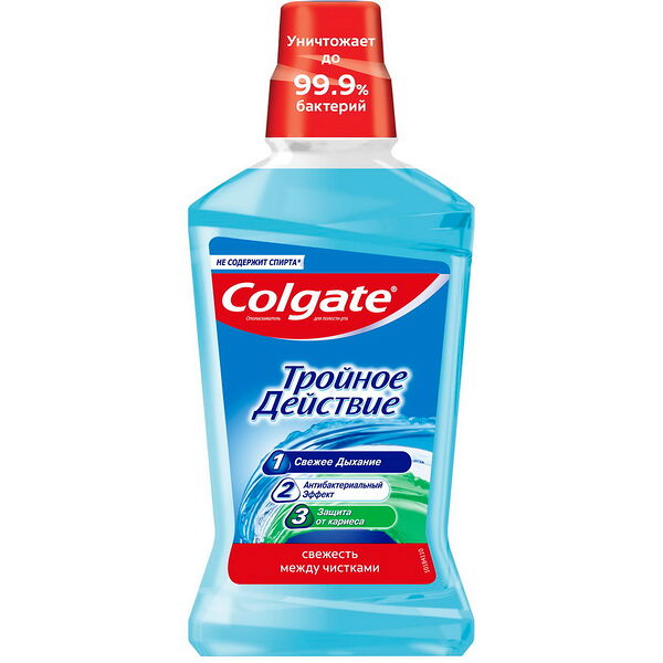 Colgate ополаскиватель для полости рта Тройное действие 500мл