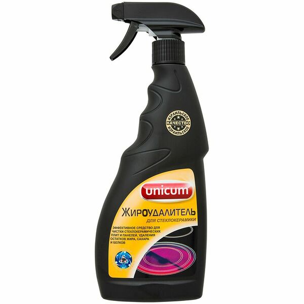 Средство Unicum Gold series для чистки стеклокерамики, 500мл