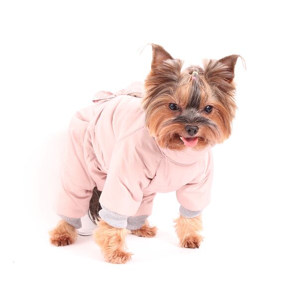 Комбинезон для собак 32см XL розовый (девочка)