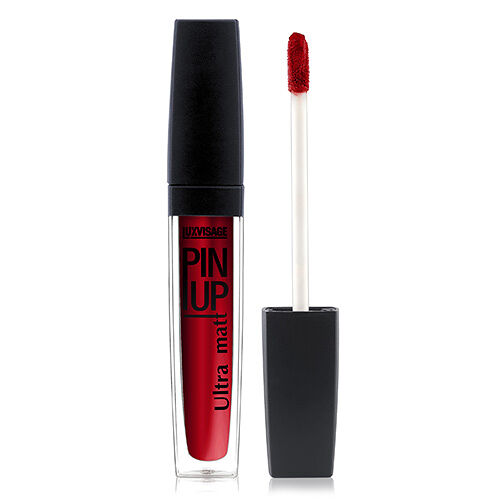 Блеск для губ `LUXVISAGE` `PIN UP` ULTRA MATT матовый тон 30 Red salsa