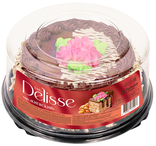 Торт Delisse Киевский, 550г