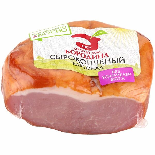 Карбонад Мясной Дом Бородина из свинины сырокопченый категории А, 350г