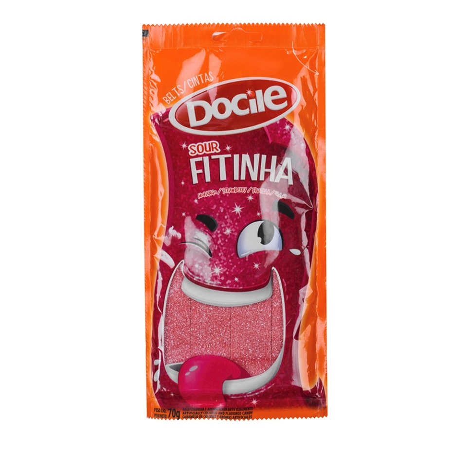 

Жевательный мармелад Docile strawberry belts ленты со вкусом клубники 70 г