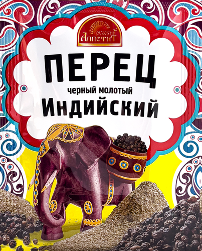 

Перец черный Русский Аппетит Индийский молотый 20 г