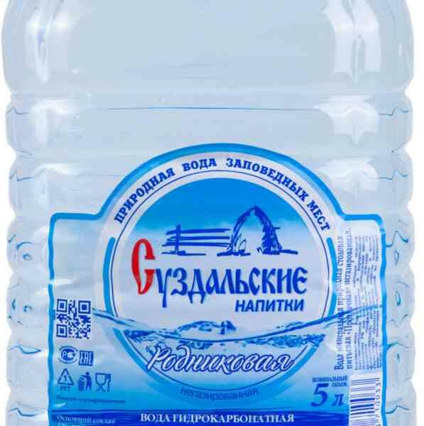 Вода минеральная Суздальские напитки магниево-кальциевая негазированная