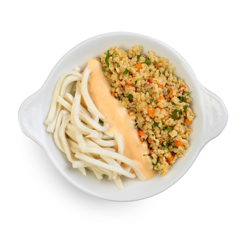 

Филе кальмара командорского Уже Готово Считаем калории с булгуром и соусом 180 г