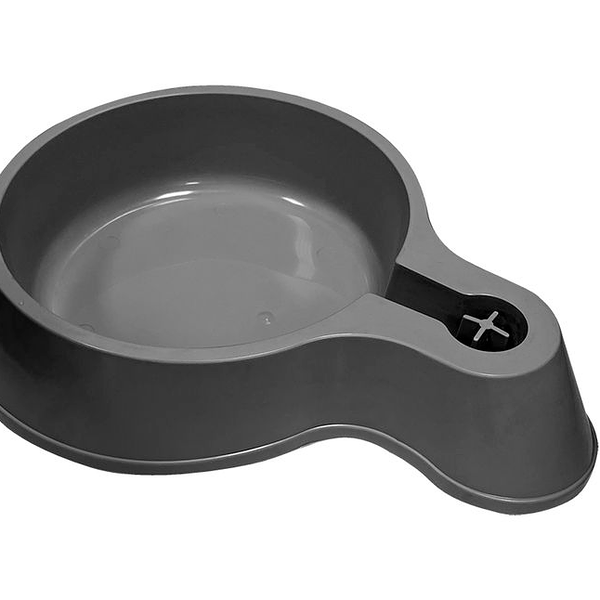 Автопоилка для животных  под пластиковую бутылку, 1,5 л ( d-22 см ) серый