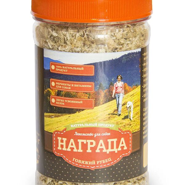 Лакомство Награда для собак Говяжий рубец, уп