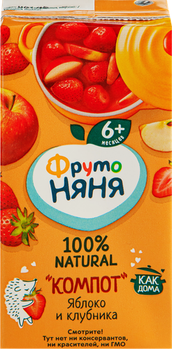 

Компот ФрутоНяня яблоко и клубника